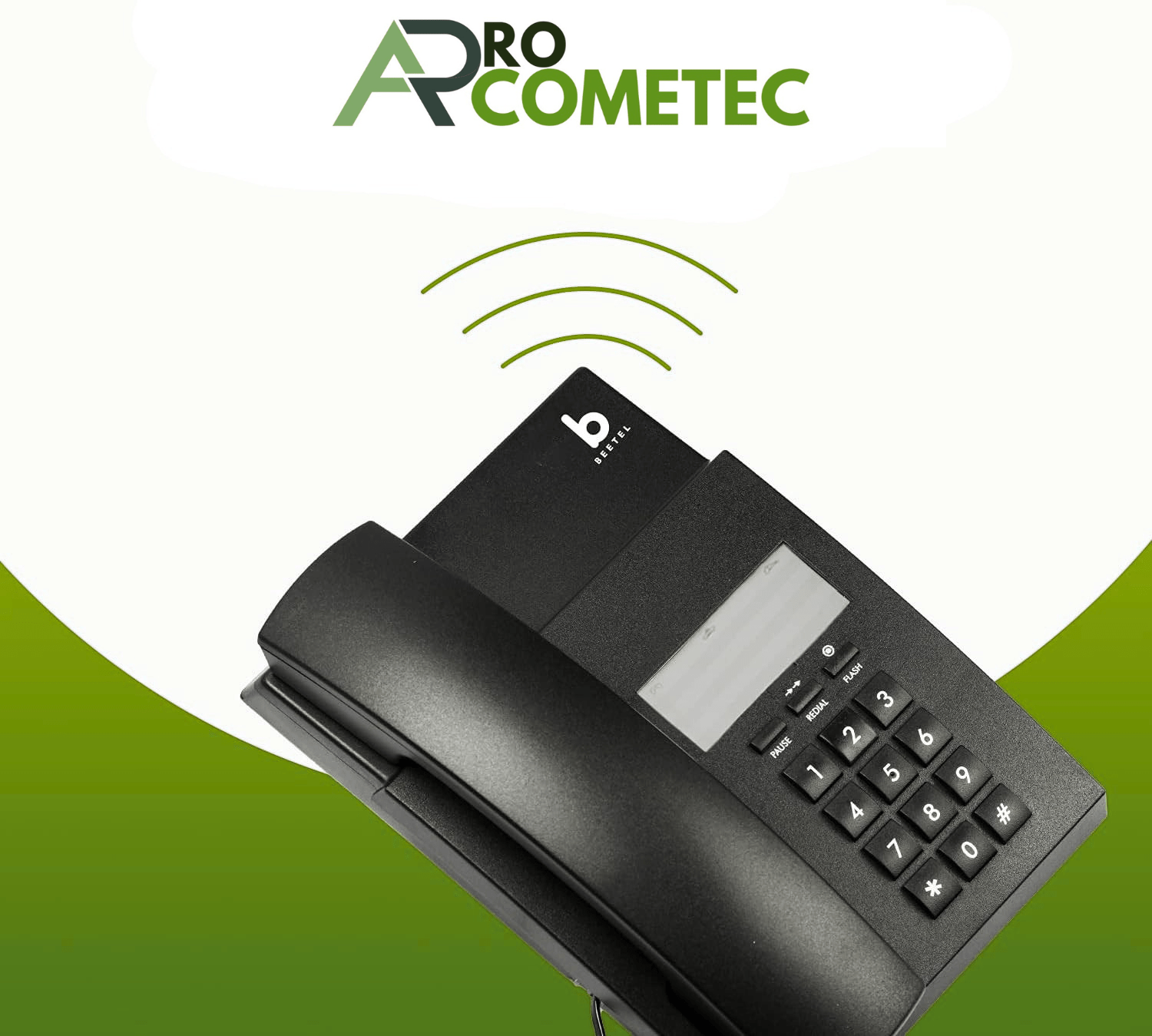 Design sans titre (2) Téléphone Analogique Beetel B80 Noir