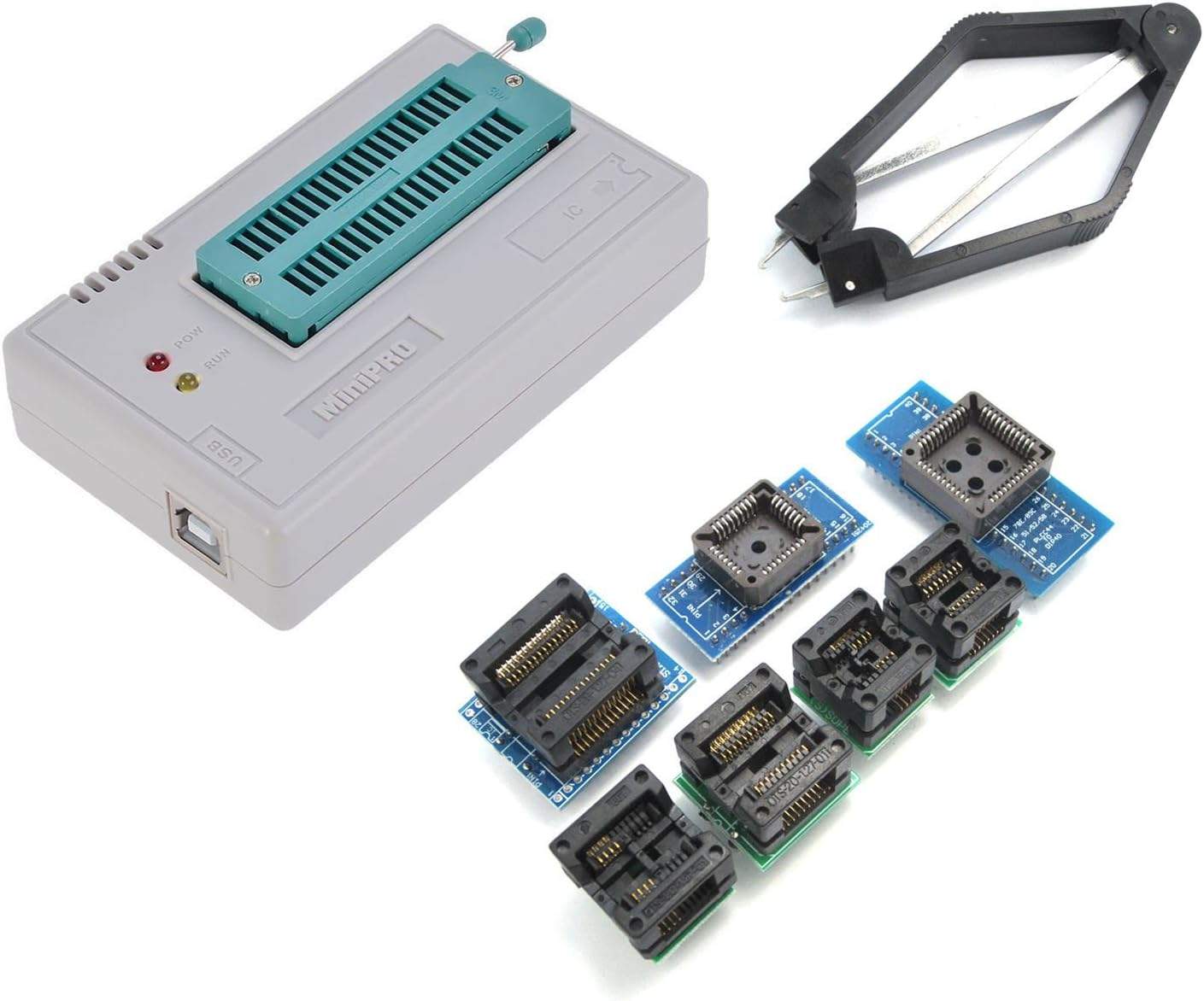 Kit Programmateur TL866CS Universel USB - Support EEPROM/FLASH/MCU + Pince SOP8